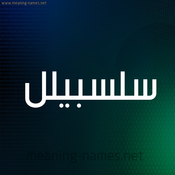شكل 8 صوره ديجيتال للإسم بخط عريض صورة اسم سلسبيلل Salsabil