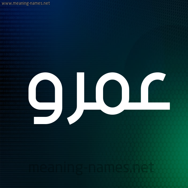 شكل 8 صوره ديجيتال للإسم بخط عريض صورة اسم عَمْرو Amr