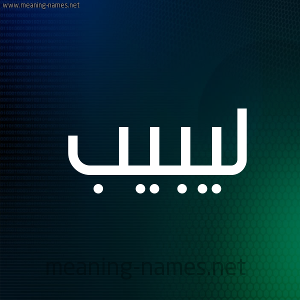 شكل 8 صوره ديجيتال للإسم بخط عريض صورة اسم ليبيب Labib