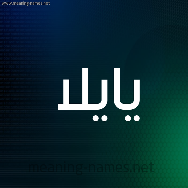 شكل 8 صوره ديجيتال للإسم بخط عريض صورة اسم يايلا Aila