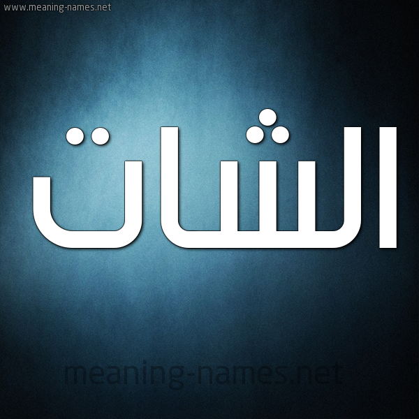 صورة اسم الشات alshat شكل 9 صوره ديجيتال للإسم بخط عريض