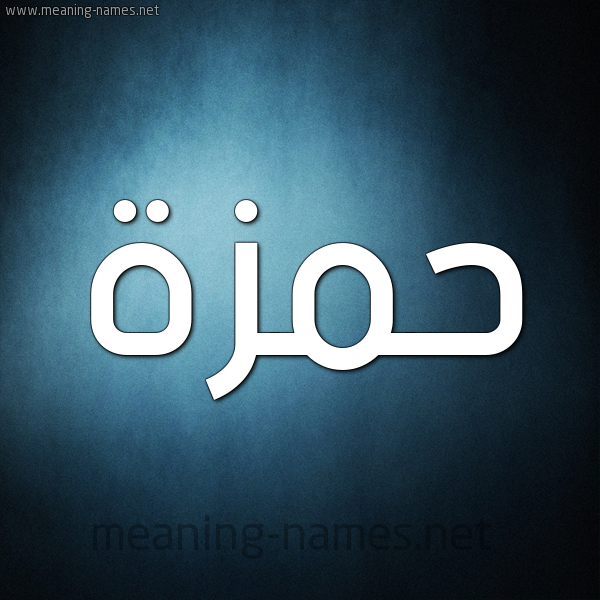 صورة اسم حَمْزة Hamza شكل 9 صوره ديجيتال للإسم بخط عريض