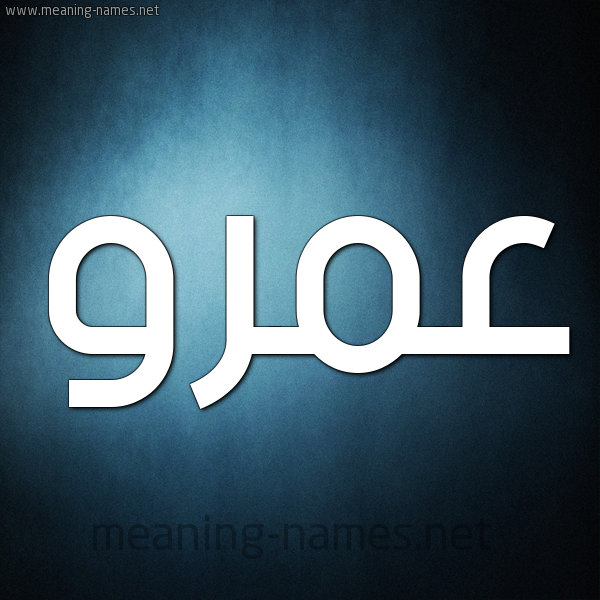 صورة اسم عَمْرو Amr شكل 9 صوره ديجيتال للإسم بخط عريض