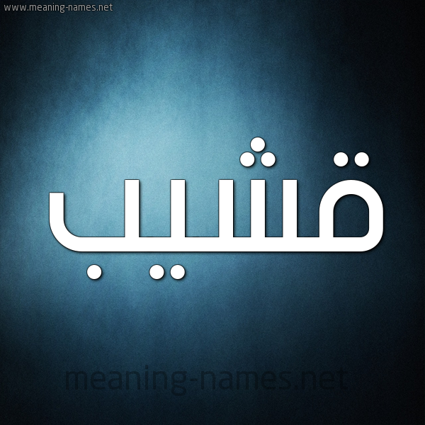 صورة اسم قشيب Qshyb شكل 9 صوره ديجيتال للإسم بخط عريض