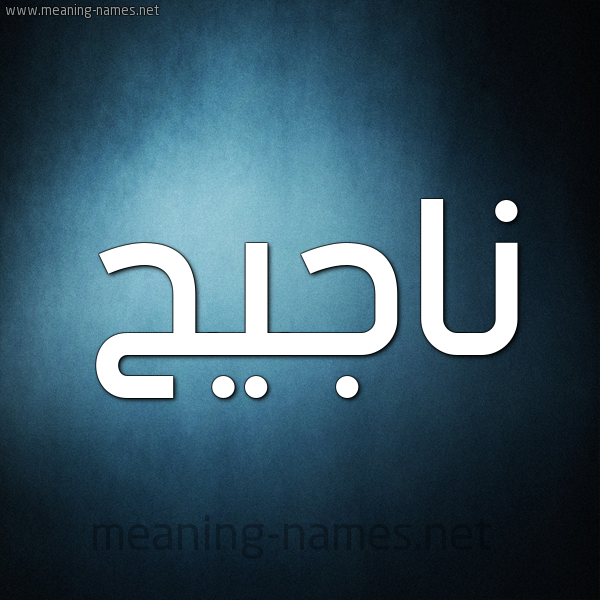 شكل 9 صوره ديجيتال للإسم بخط عريض صورة اسم ناجيح ,Najeh