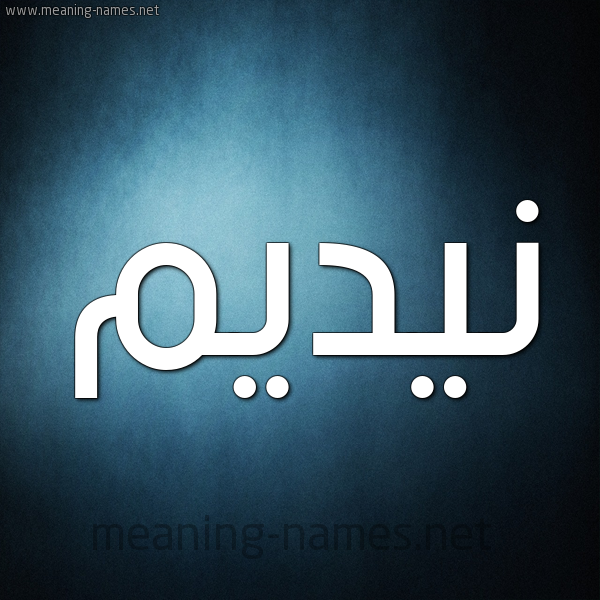 صورة اسم نيديم Nadeem شكل 9 صوره ديجيتال للإسم بخط عريض