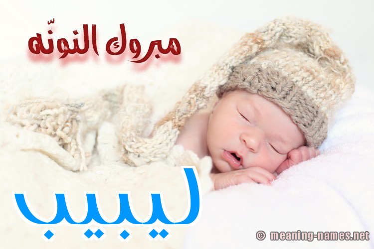كارت مبروك النونّه صورة اسم ليبيب Labib
