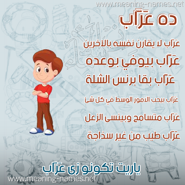 صورة اسم عَرَّاب AARAAB صور أسماء أولاد وصفاتهم صورة اسم عَرَّاب AARAAB صور أسماء أولاد وصفاتهم