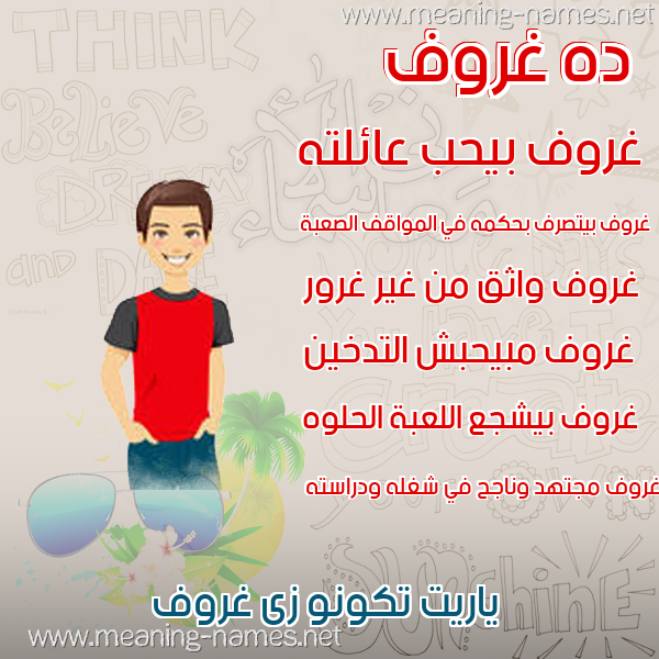 صور أسماء أولاد وصفاتهم صورة اسم غروف Ghrwf